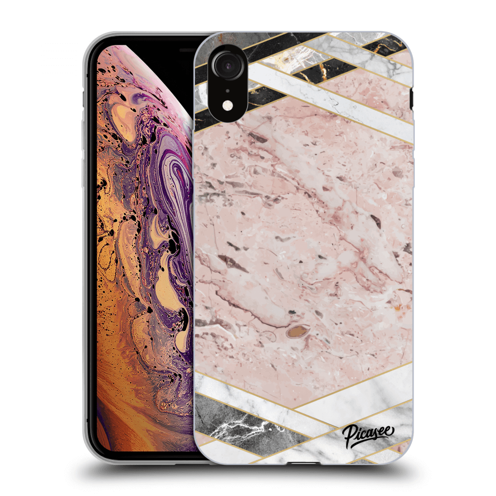 Picasee ULTIMATE CASE für Apple iPhone XR - Pink geometry