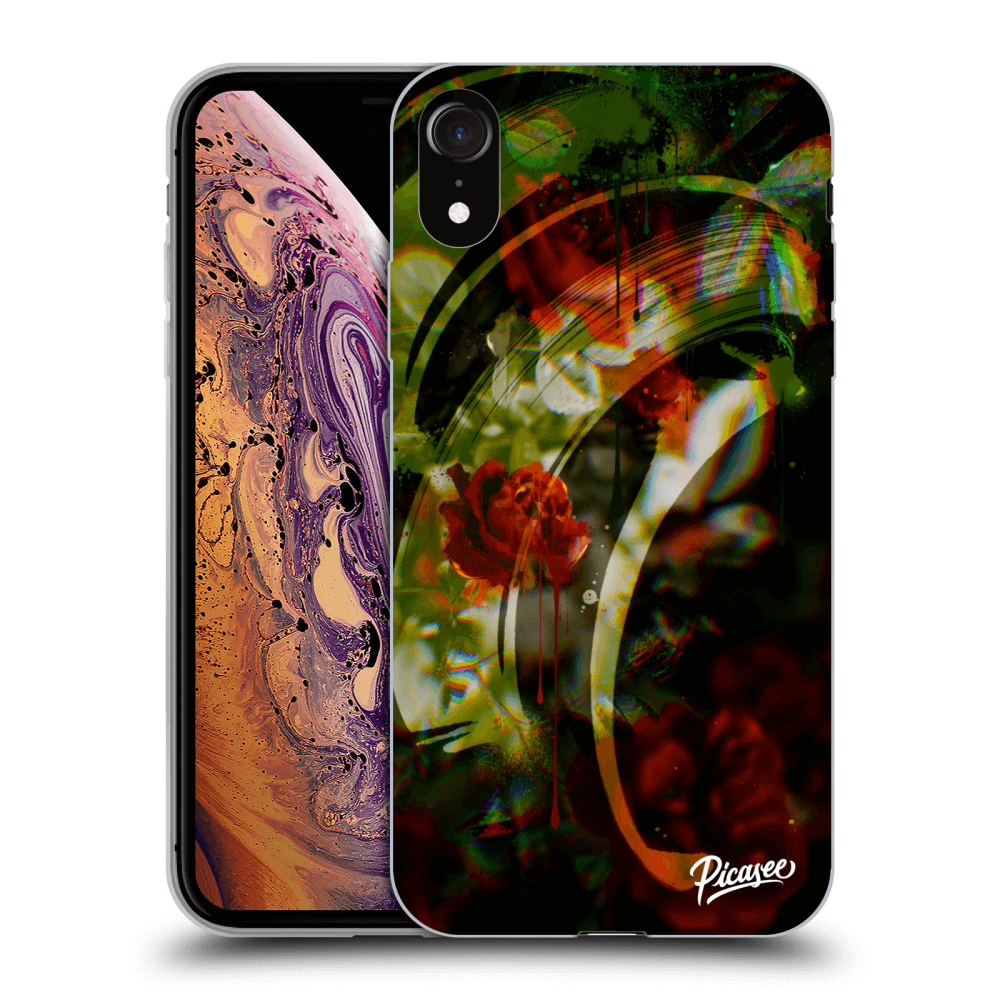 Picasee Apple iPhone XR Hülle - Transparentes Silikon - Roses color