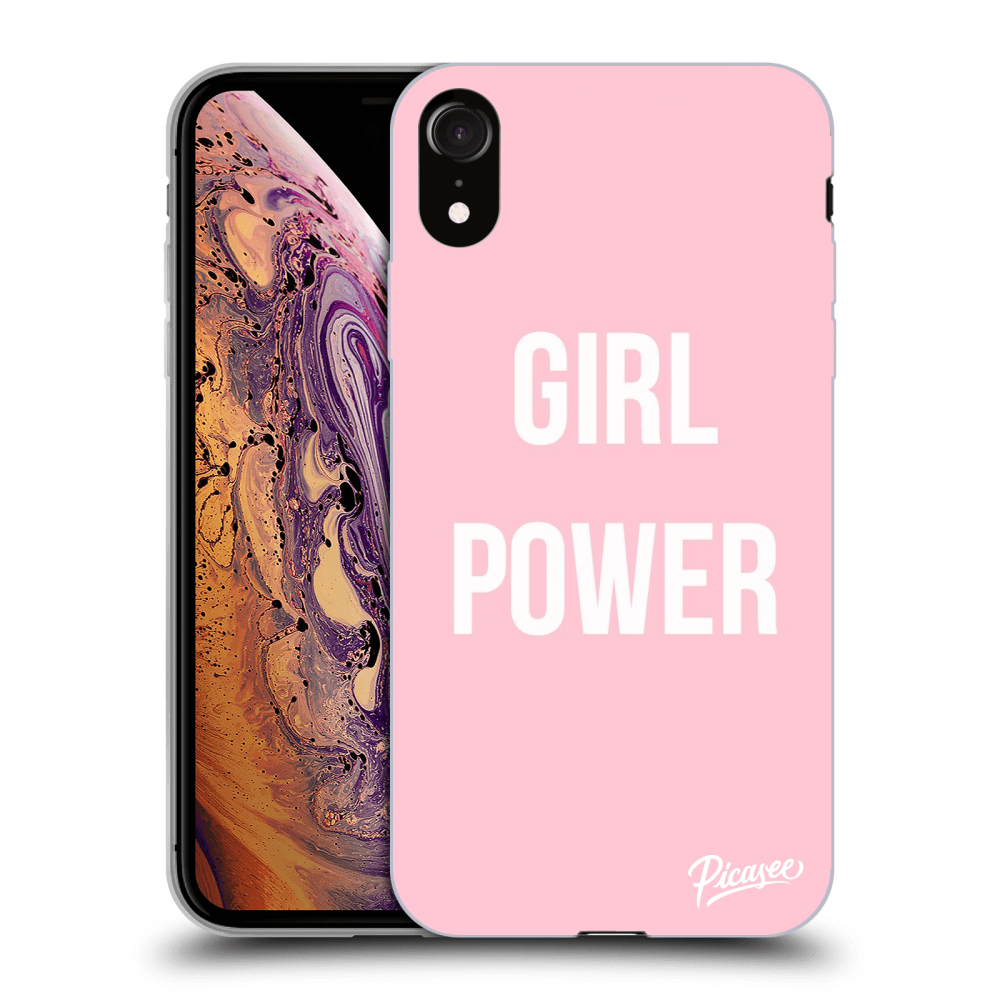 Picasee Apple iPhone XR Hülle - Transparentes Silikon - Girl power