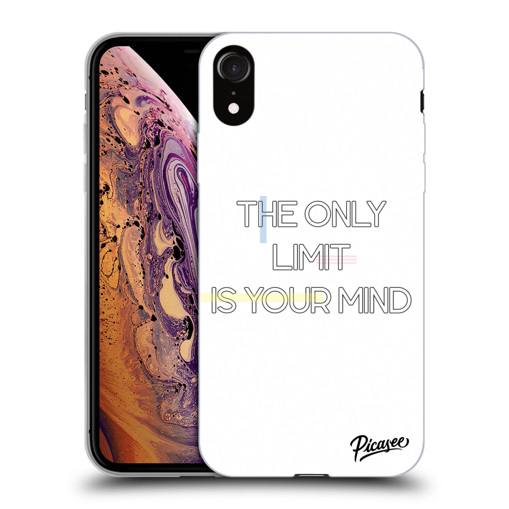Picasee Apple iPhone XR Hülle - Transparentes Silikon - The only limit is your mind