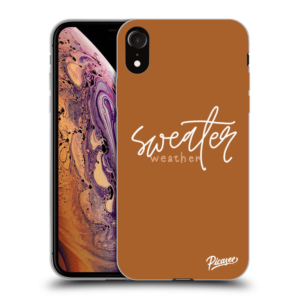 Picasee Apple iPhone XR Hülle - Transparentes Silikon - Sweater weather