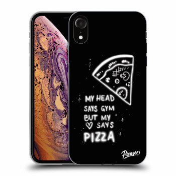 Picasee Apple iPhone XR Hülle - Schwarzes Silikon - Pizza