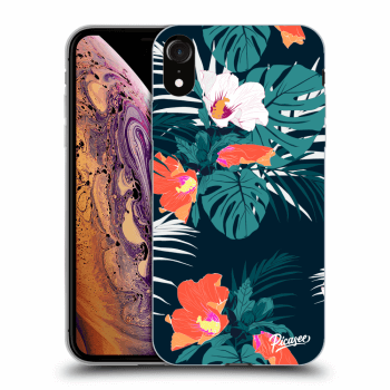 Picasee Apple iPhone XR Hülle - Transparentes Silikon - Monstera Color
