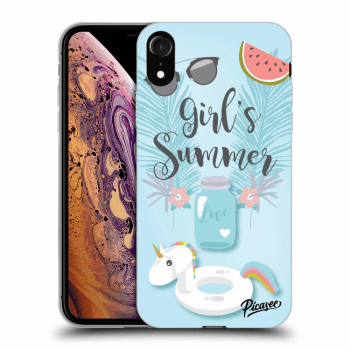 Picasee Apple iPhone XR Hülle - Schwarzes Silikon - Girls Summer