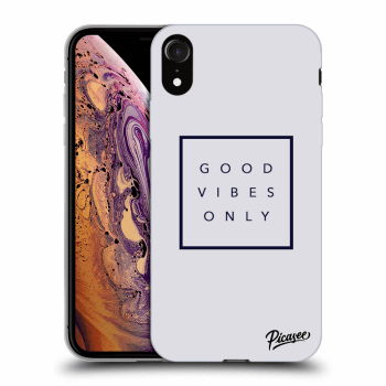Picasee Apple iPhone XR Hülle - Transparentes Silikon - Good vibes only