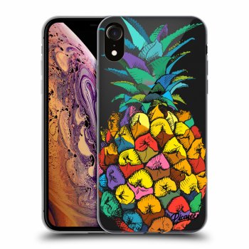 Picasee Apple iPhone XR Hülle - Transparentes Silikon - Pineapple