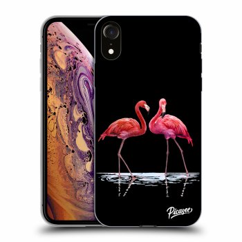 Hülle für Apple iPhone XR - Flamingos zu zweit