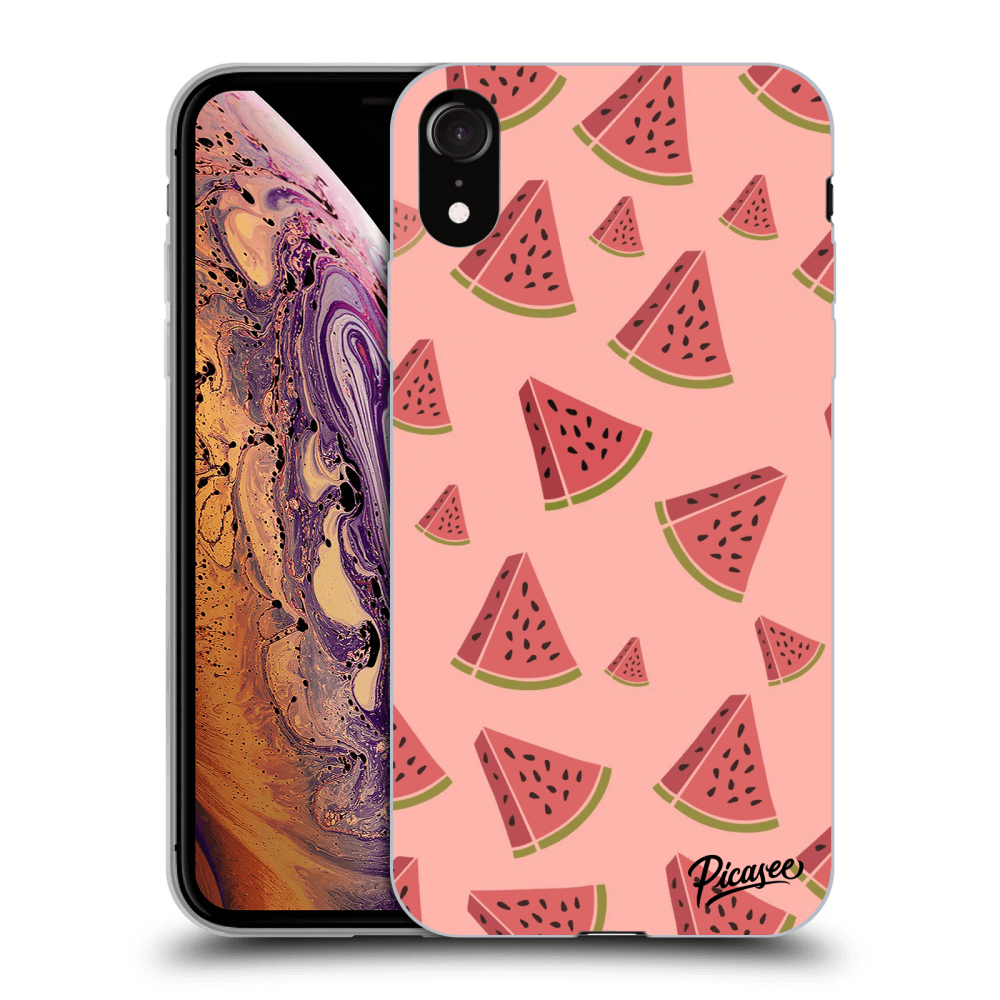 Picasee Apple iPhone XR Hülle - Schwarzes Silikon - Watermelon
