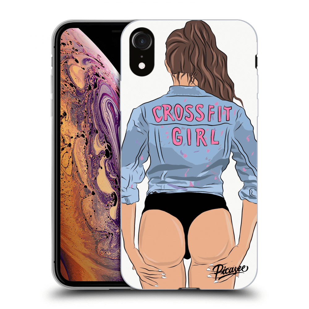 Picasee Apple iPhone XR Hülle - Schwarzes Silikon - Crossfit girl - nickynellow