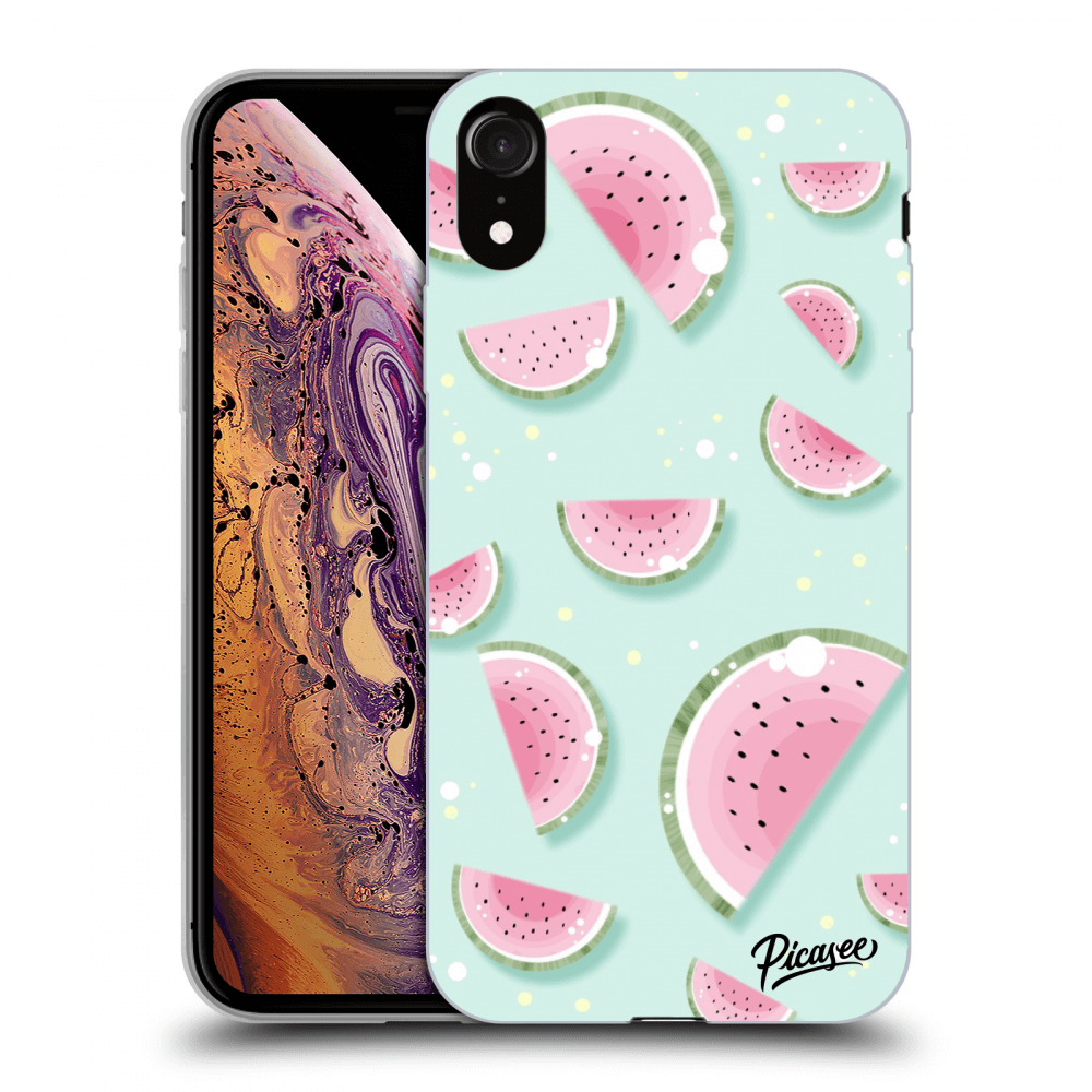 Picasee Apple iPhone XR Hülle - Transparentes Silikon - Watermelon 2