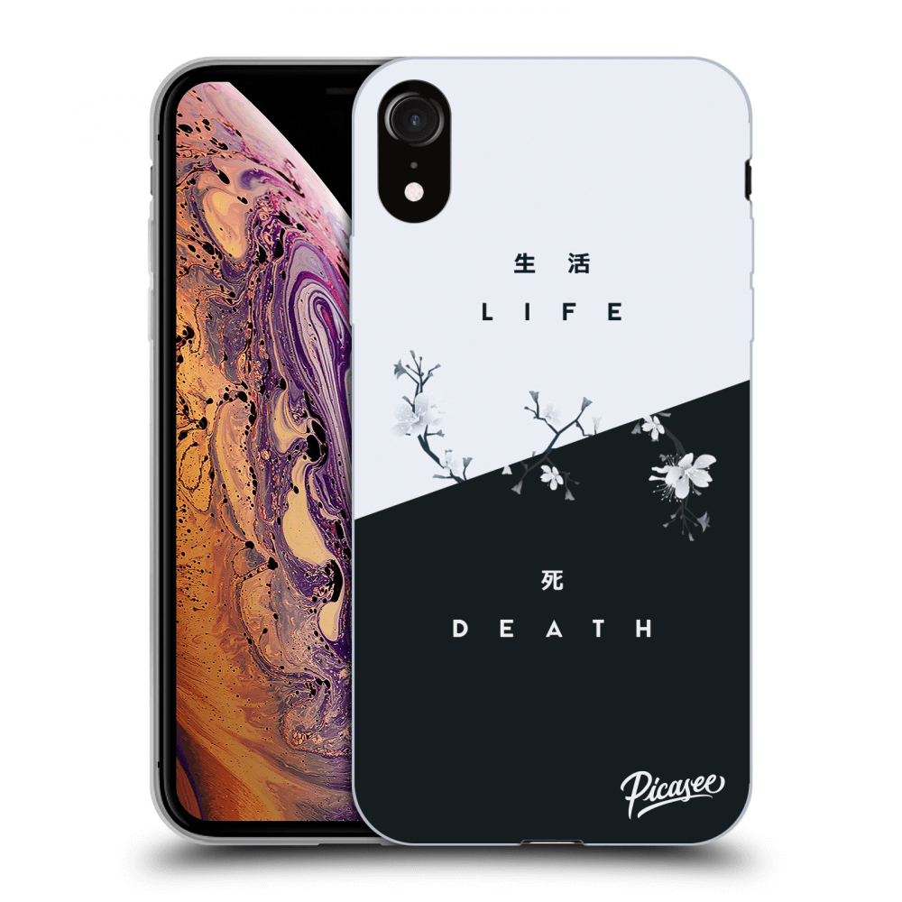 Picasee Apple iPhone XR Hülle - Schwarzes Silikon - Life - Death
