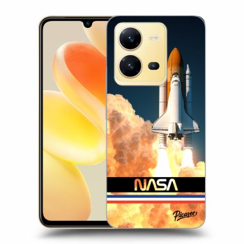 Picasee Vivo X80 Lite Hülle - Schwarzes Silikon - Space Shuttle