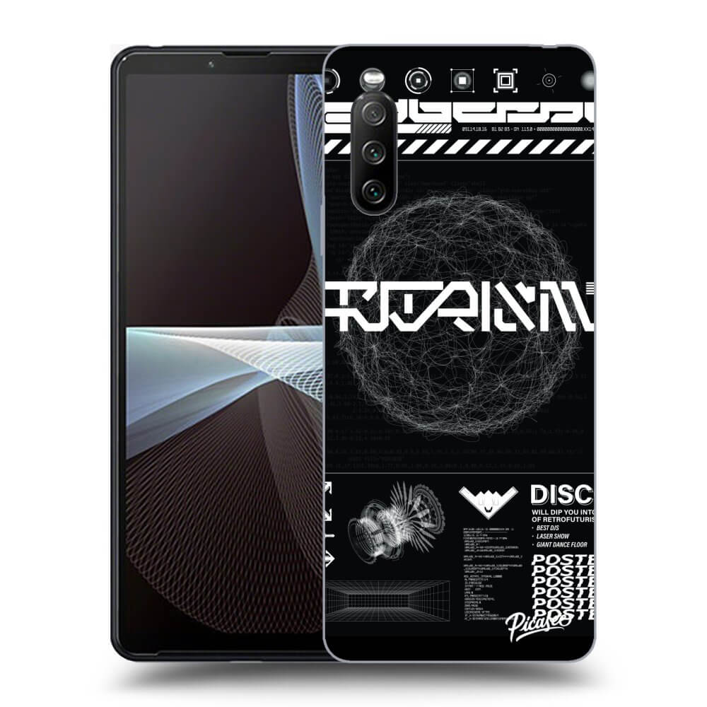 Picasee Sony Xperia 10 III Hülle - Schwarzes Silikon - BLACK DISCO