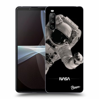 Picasee Sony Xperia 10 III Hülle - Schwarzes Silikon - Astronaut Big