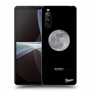 Picasee Sony Xperia 10 III Hülle - Schwarzes Silikon - Moon Minimal