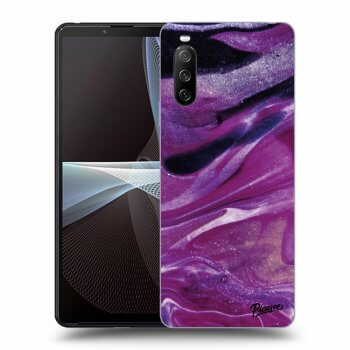Hülle für Sony Xperia 10 III - Purple glitter