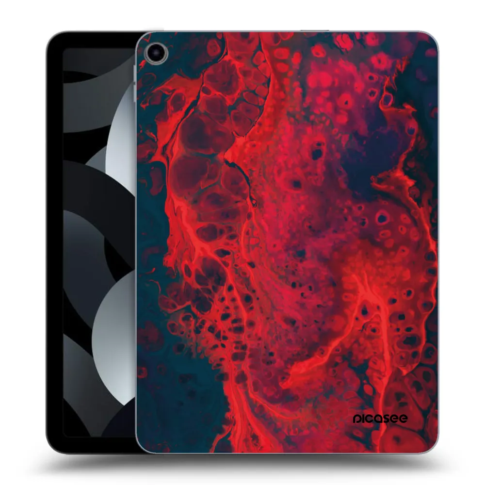 Picasee transparente Silikonhülle für Apple iPad Pro 11" 2019 (1.gen.) - Organic red