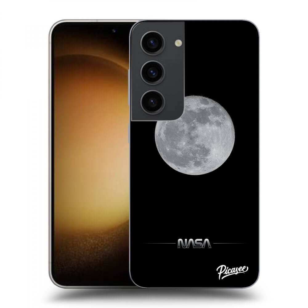 Picasee Samsung Galaxy S23 5G Hülle - Transparentes Silikon - Moon Minimal