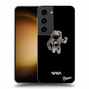 Picasee Samsung Galaxy S23 5G Hülle - Transparentes Silikon - Astronaut Minimal