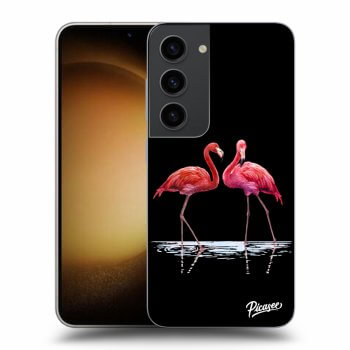 Picasee ULTIMATE CASE PowerShare für Samsung Galaxy S23 5G - Flamingos couple