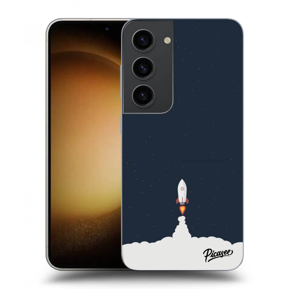 Picasee Samsung Galaxy S23 5G Hülle - Schwarzes Silikon - Astronaut 2