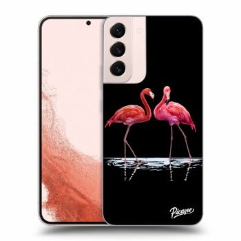 Picasee ULTIMATE CASE PowerShare für Samsung Galaxy S23+ 5G - Flamingos couple