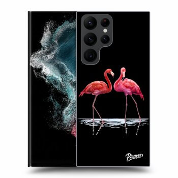 Picasee ULTIMATE CASE PowerShare für Samsung Galaxy S23 Ultra 5G - Flamingos couple