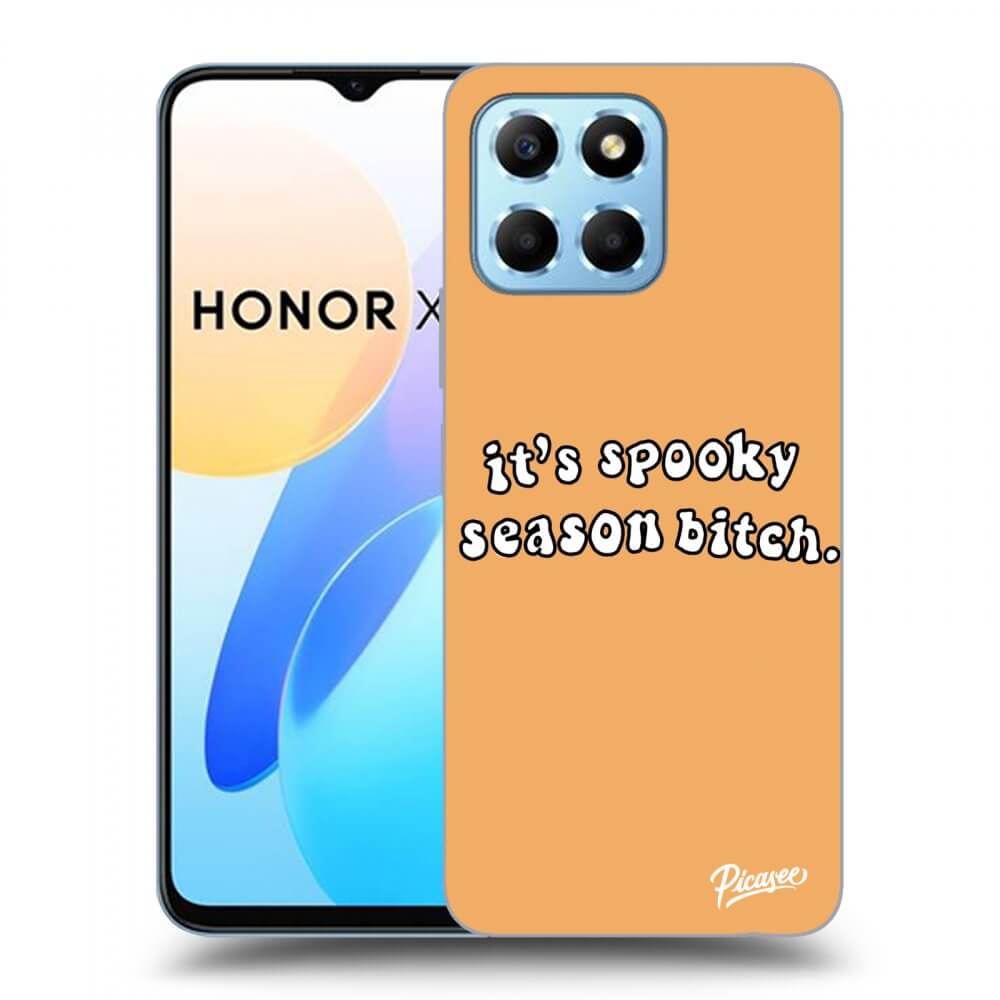Picasee Honor X8 5G Hülle - Transparentes Silikon - Spooky season