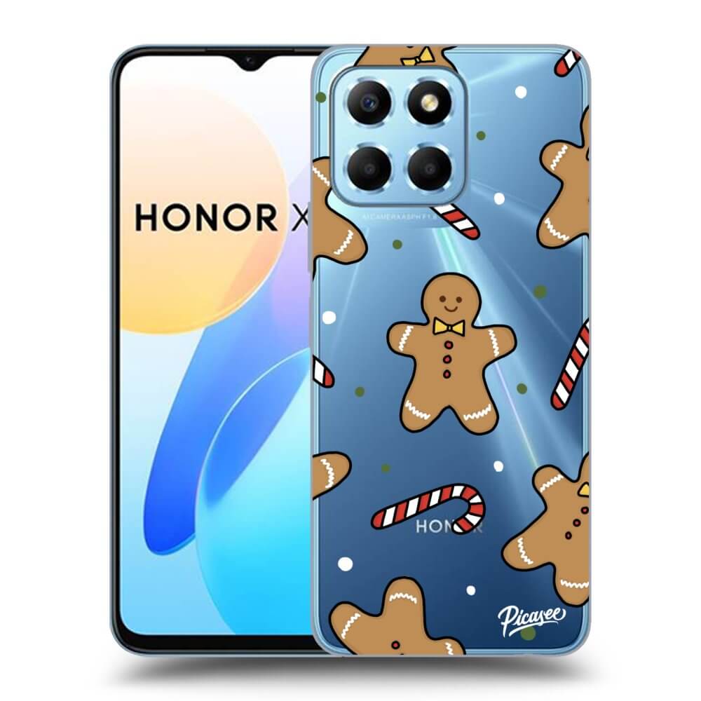 Picasee Honor X8 5G Hülle - Transparentes Silikon - Gingerbread