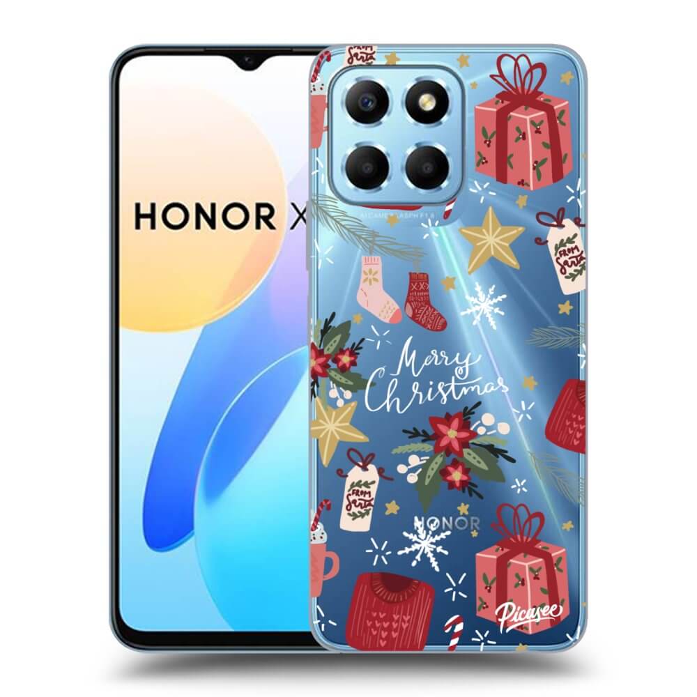 Picasee Honor X8 5G Hülle - Transparentes Silikon - Christmas