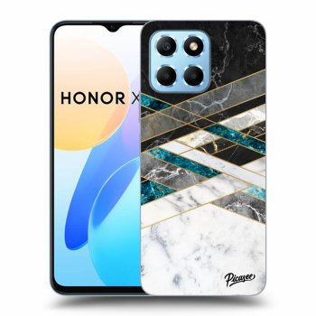 Hülle für Honor X8 5G - Black & White geometry