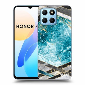 Picasee ULTIMATE CASE für Honor X8 5G - Blue geometry