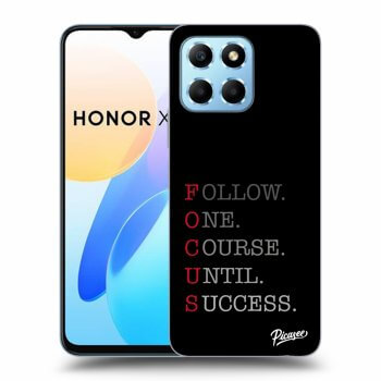 Picasee Honor X8 5G Hülle - Transparentes Silikon - Focus