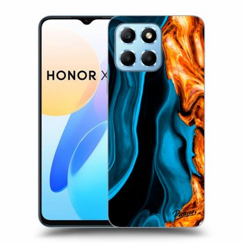 Picasee ULTIMATE CASE für Honor X8 5G - Gold blue