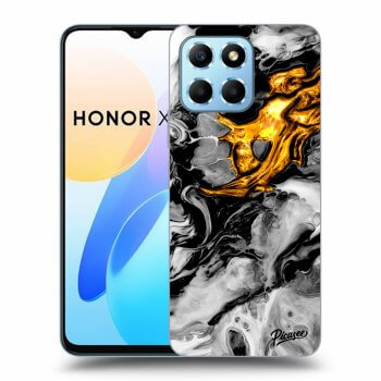 Picasee ULTIMATE CASE für Honor X8 5G - Black Gold 2