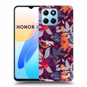 Picasee ULTIMATE CASE für Honor X8 5G - Purple Leaf