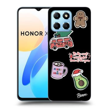 Hülle für Honor X8 5G - Christmas Stickers