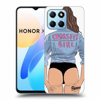 Picasee Honor X8 5G Hülle - Schwarzes Silikon - Crossfit girl - nickynellow