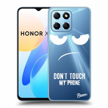 Picasee Honor X8 5G Hülle - Transparentes Silikon - Don't Touch My Phone