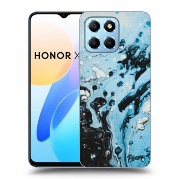 Picasee Honor X8 5G Hülle - Transparentes Silikon - Organic blue