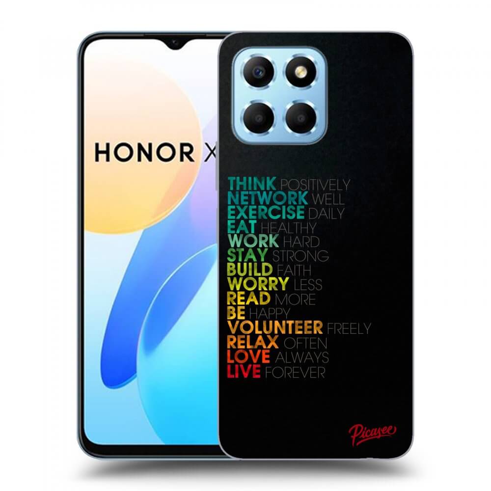 Picasee Honor X8 5G Hülle - Transparentes Silikon - Motto life