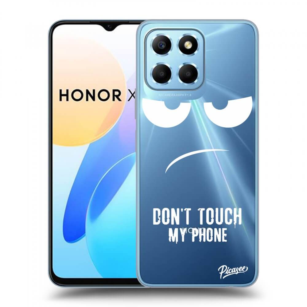 Picasee Honor X8 5G Hülle - Transparentes Silikon - Don't Touch My Phone