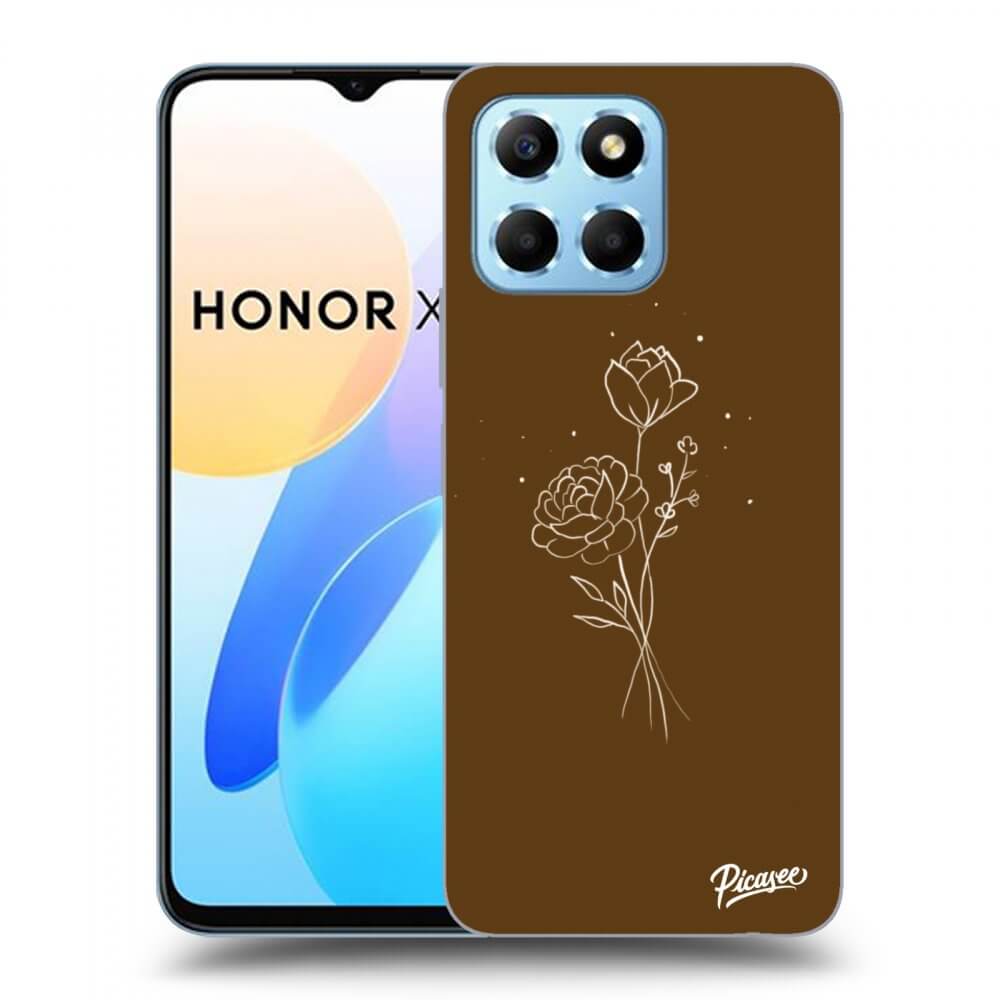 Picasee ULTIMATE CASE für Honor X6 - Brown flowers