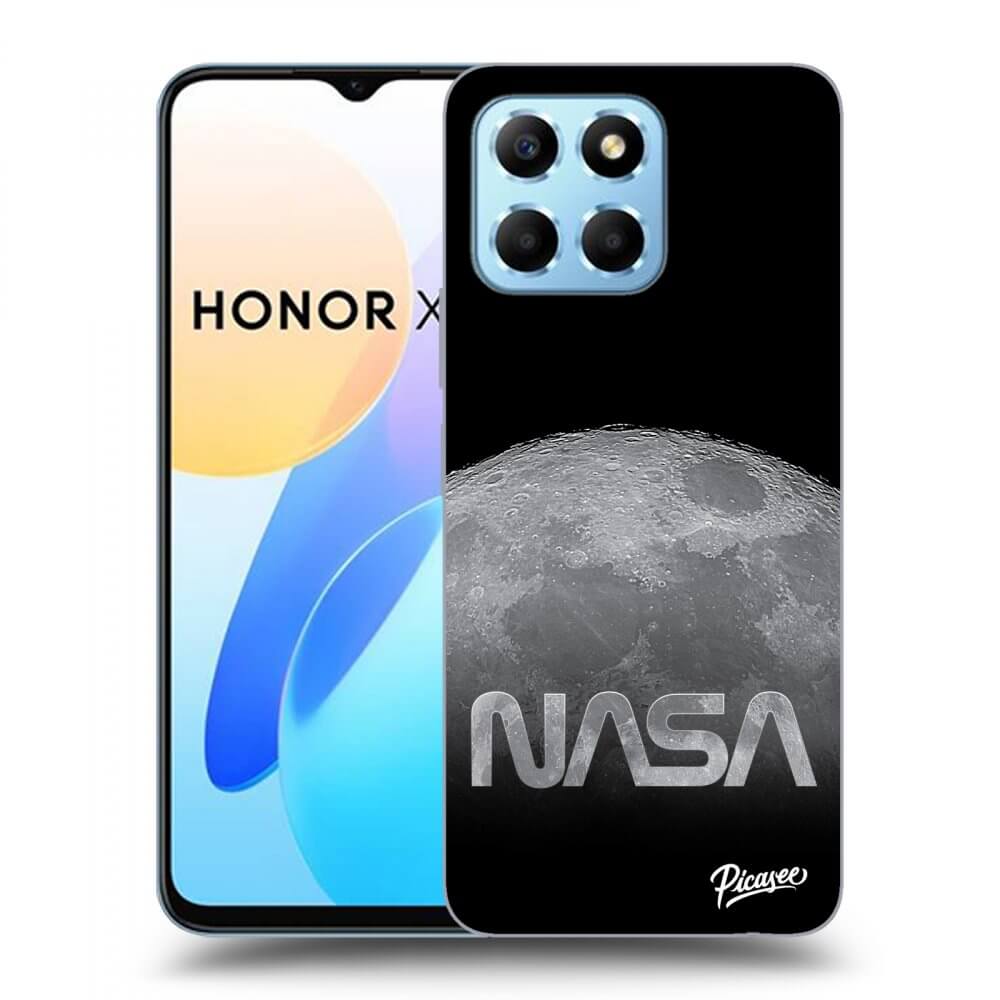 Picasee Honor X6 Hülle - Schwarzes Silikon - Moon Cut