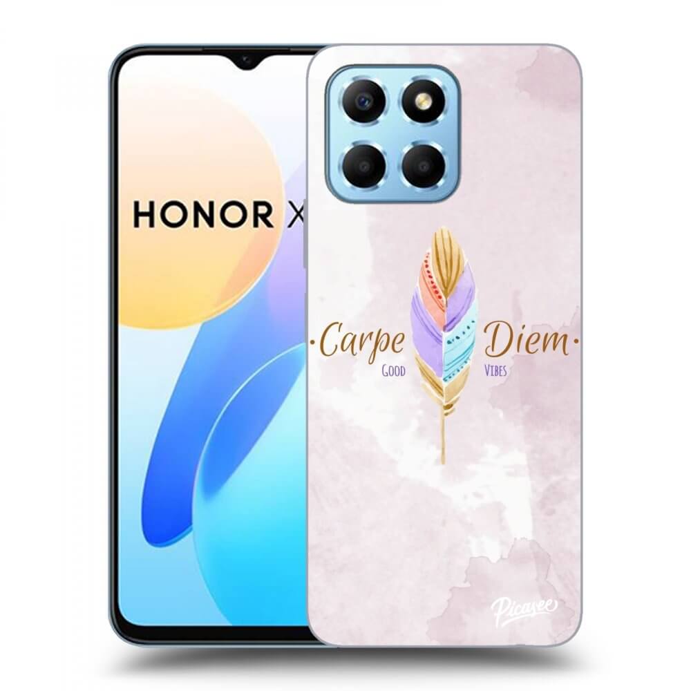 Picasee Honor X6 Hülle - Transparentes Silikon - Carpe Diem