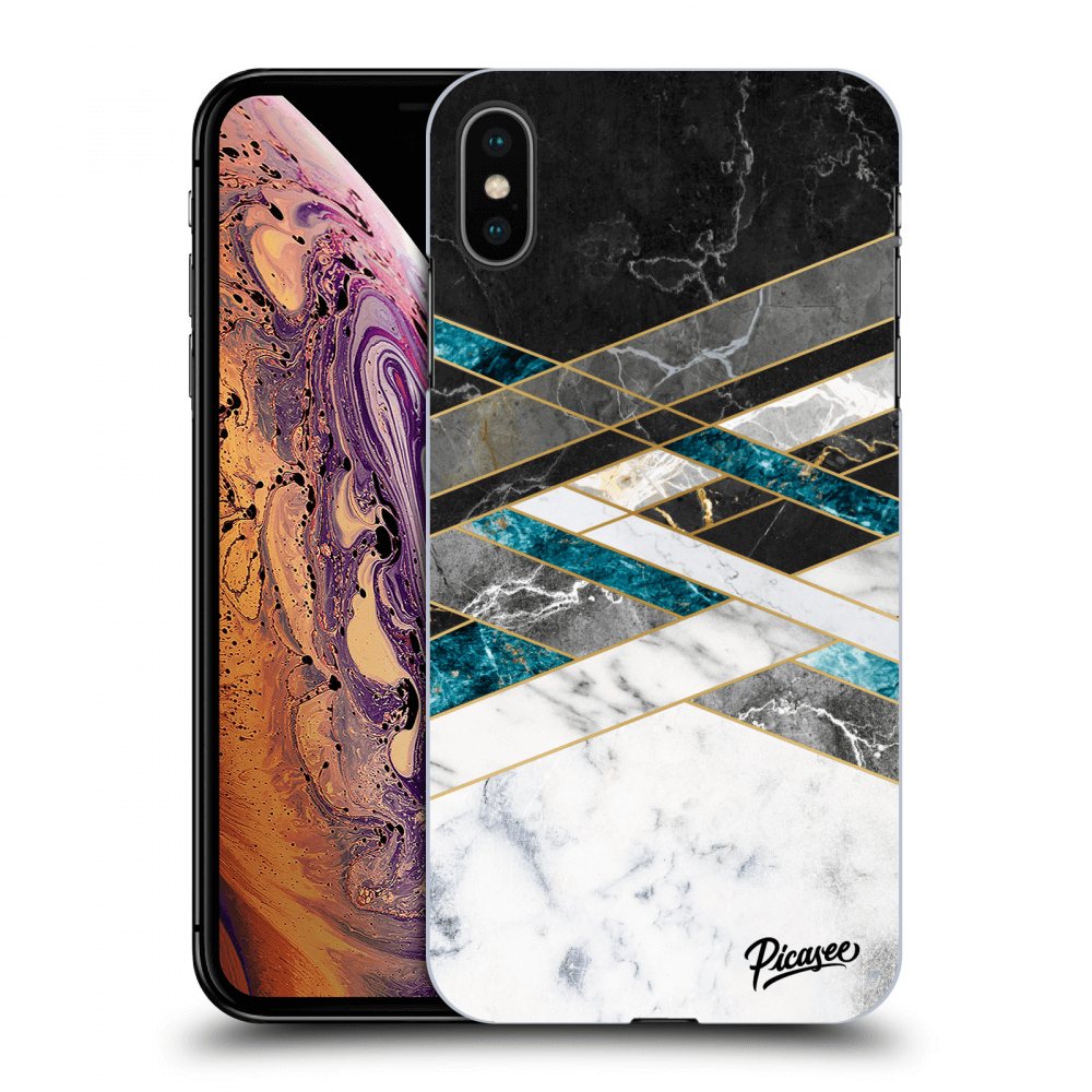 Picasee ULTIMATE CASE für Apple iPhone XS Max - Black & White geometry