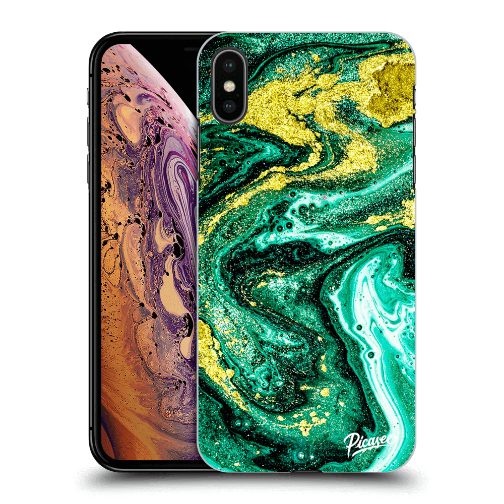 Picasee ULTIMATE CASE für Apple iPhone XS Max - Green Gold