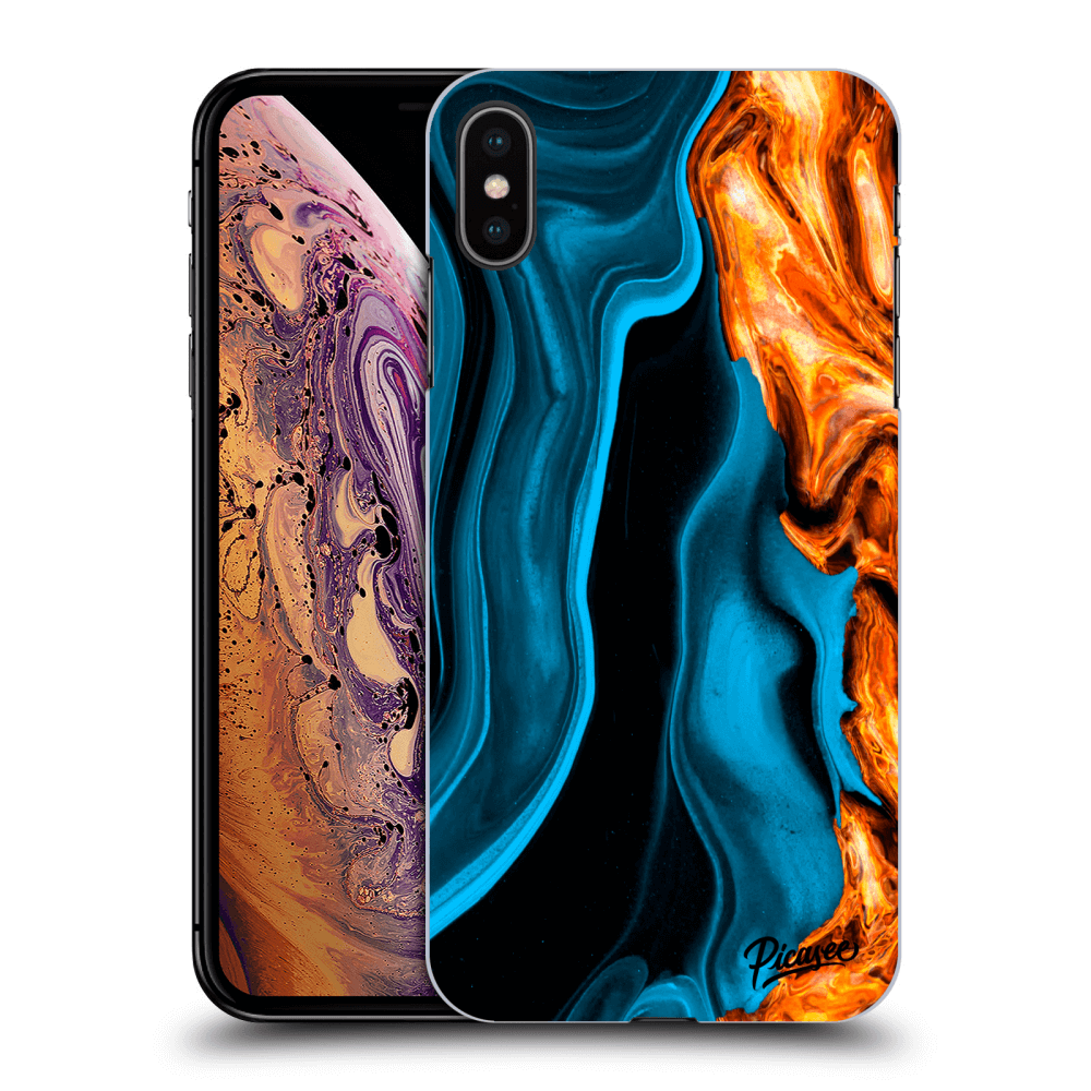 Picasee ULTIMATE CASE für Apple iPhone XS Max - Gold blue
