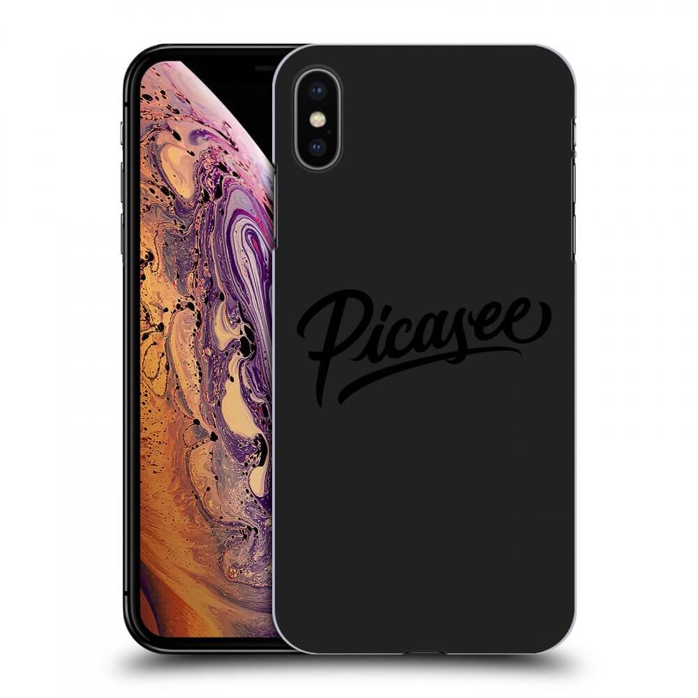 Picasee Apple iPhone XS Max Hülle - Schwarzes Silikon - Picasee - black