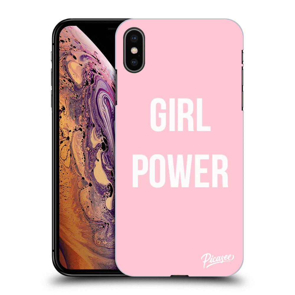 Picasee Apple iPhone XS Max Hülle - Schwarzes Silikon - Girl power